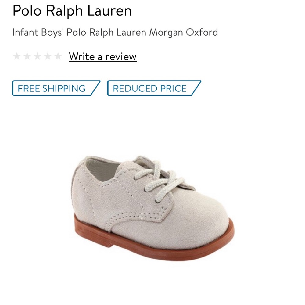 Infant boys Polo Ralph Lauren Morgan Oxford
